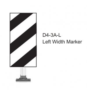 Spring Loaded Stop Sign Post 0.6m G2 Spring Return Signpost