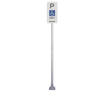 Tall Spring Return Signpost and R5-10 Disabled Sign Kit