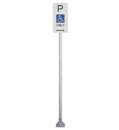 Tall Spring Return Signpost and R5-10 Disabled Sign Kit