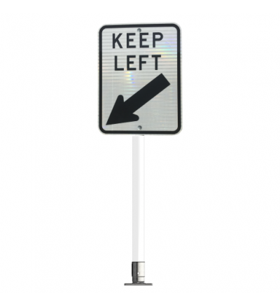 Spring Return Signpost and R2-3A Sign Kit - Plastic Post