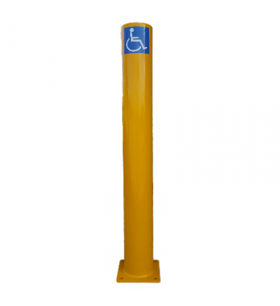 Rigid Bollard - 1.3m Compliant to Disabled Parking Space Specifications